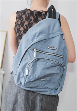 DDP Blue Streetwear Gorpcore Cargo Sling Bag