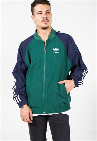 VINTAGE 80S ADIDAS ORIGINALS SHELL SPORT JACKET / S1477
