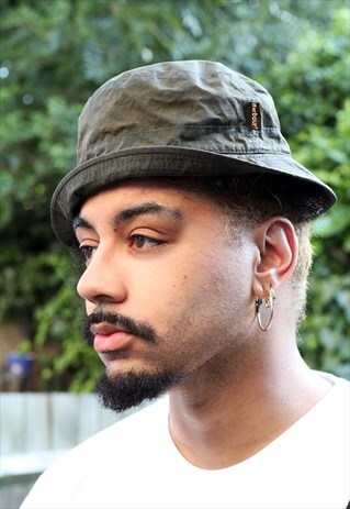 VINTAGE BARBOUR KHAKI BUCKET HAT
