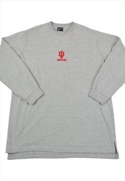 Vintage Indiana Hoosiers Sweatshirt Grey Large