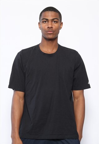 VINTAGE ADIDAS LOGO T-SHIRT BLACK