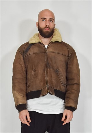 SCHOTT B-6 TYPE BROWN COAT