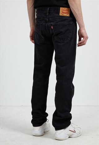 VINTAGE BLACK LEVI'S 501 FIT DENIM JEANS