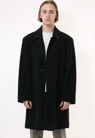 POLAR-WOOL VINTAGE PADDED TRENCH OLDSCHOOL COAT 18269