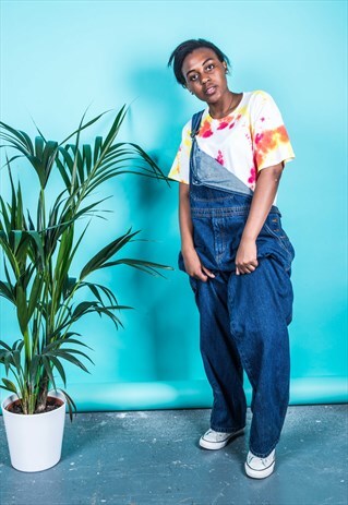 VINTAGE DUNGAREES IN BLUE DENIM