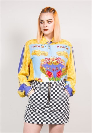 90'S VINTAGE BRIGHT HAWAII SUMMER PATTERN SHIRT