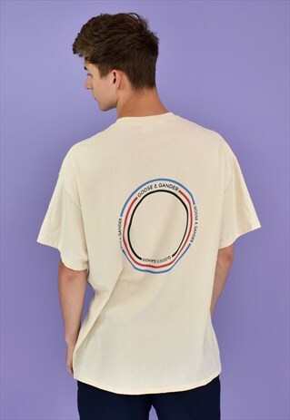 G&G UNISEX NATURAL CIRCLE S/S TEE