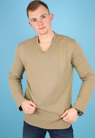 VINTAGE ARMANI JEANS SWEATSHIRT IN BEIGE NSW48