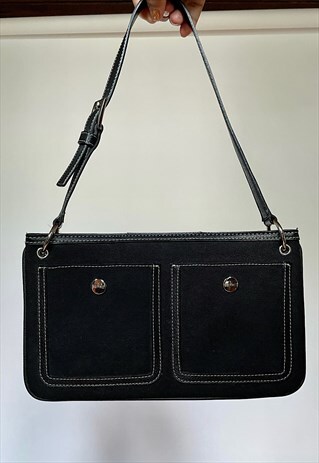 VINTAGE Y2K ESPIRIT BLACK SHOULDER BAG