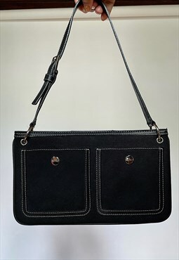Vintage Y2K Espirit Black Shoulder Bag 