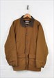 Vintage Woolrich Jacket Blanket Lined Brown Large