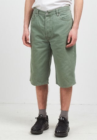 VINTAGE RETRO GREEN LEVI'S DENIM SHORTS