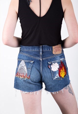 REWORKED LEVI'S VINTAGE DENIM SHORTS