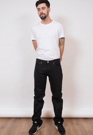 LEVI'S 501 BLACK DENIM JEANS