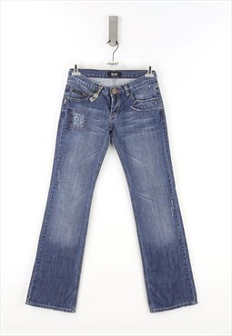 Dolce & Gabbana Bootcut Low Waist Jeans in Dark Denim - 42