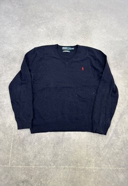 Vintage Polo Ralph Lauren Knitted Jumper Logo Sweater