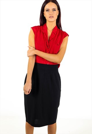 VINTAGE WOOLLEN PENCIL SKIRT ACSK26