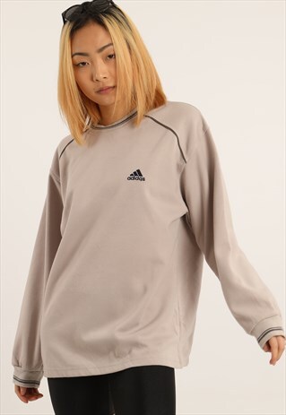 VINTAGE ADIDAS EMBROIDERED LOGO SWEATSHIRT