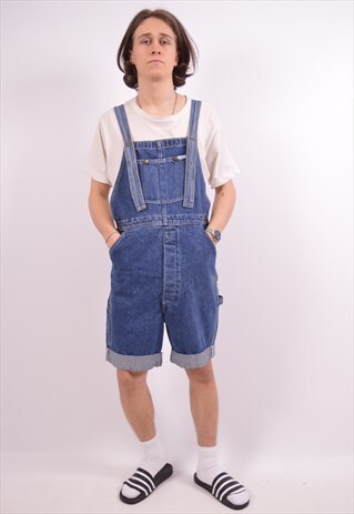VINTAGE LEE DENIM DUNGAREES BLUE