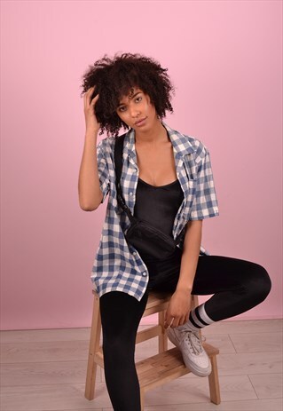 BLUE RALPH LAUREN CHECKERED SHIRT GRL3667