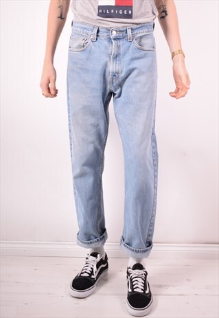 LEVI'S 505 MENS VINTAGE JEANS W33 L30 BLUE 90S