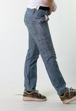Blue Denim 90s Levi's 569 Cargo Skater Trousers Pants Jeans