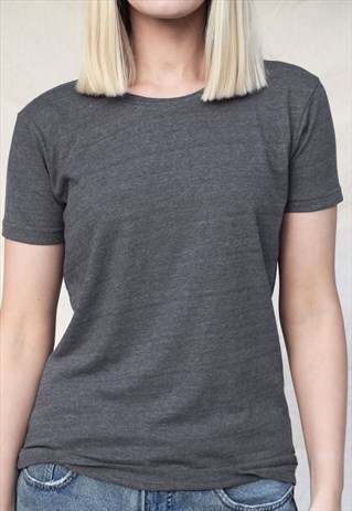 NUDE ETHICS SLIM FIT SOFT GREY RECYCLED ORGANIC COTTON TEE