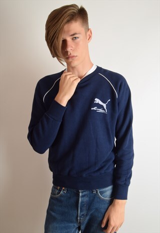 VINTAGE PUMA SWEATSHIRT MARADONA MADE IN W-GERMANY (1194)