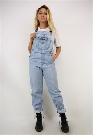 VINTAGE 90'S COWBOYS LIGHT DENIM DUNGAREES