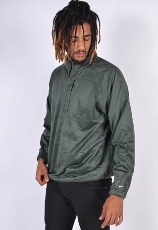 VINTAGE NIKE 1/4 ZIP SWEATSHIRT GREEN