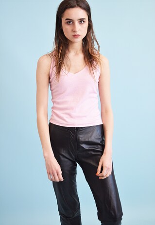 90'S RETRO KITSCH SHIMMER TEEN PARTY CROP TOP