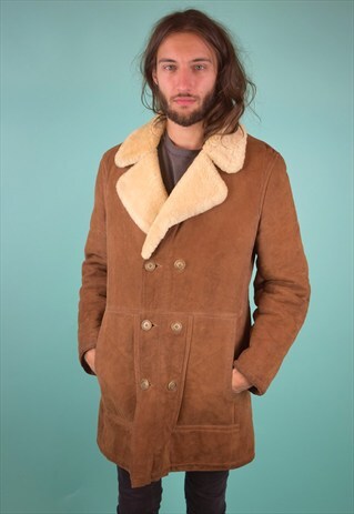 VINTAGE 90'S SHEARLING COAT