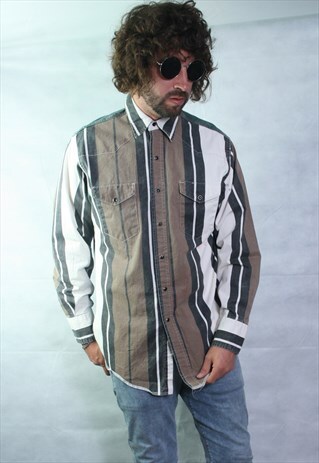 WRANGLER 80'S DENIM OVER SIZED VINTAGE SHIRT