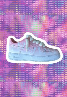 Air Force 1 ''The Butterfly Effect' Faded Pink Custom Design
