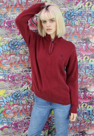 VINTAGE 90S UNISEX QUARTER ZIP JUMPER