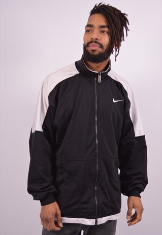 VINTAGE NIKE TRACKSUIT TOP JACKET BLACK