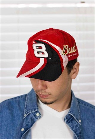 VINTAGE BUDWEISER RACING CAP LOGO 90S ONE SIZE 3.4