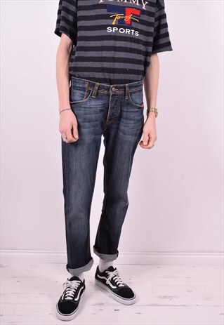 ICEBERG MENS VINTAGE JEANS W30 L28 BLUE 90'S