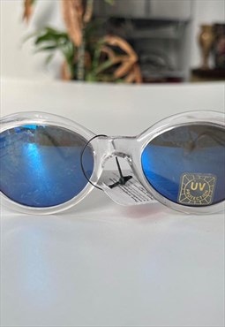 Vintage 90s Sunglasses Y2k Oval Large Deadstock