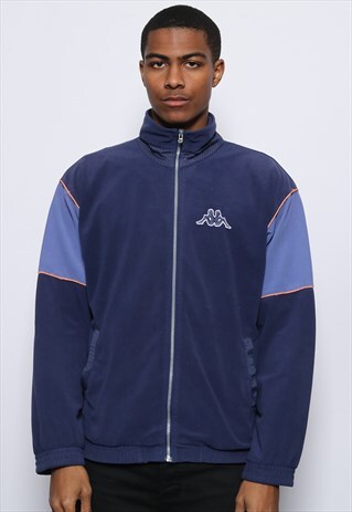 VINTAG KAPPA LOGO TRACK JACKET BLUE