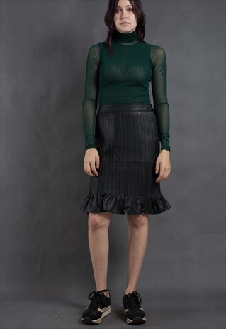 FANTASTIC BLACK LEATHER SKIRT