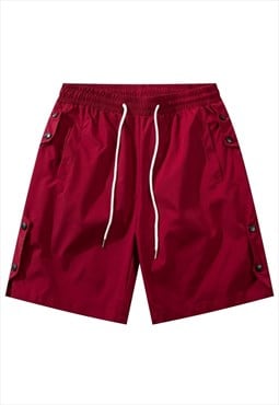 Utility board shorts cargo back pocket cropped skater pants