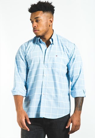 VINTAGE 80S TOMMY HILFIGER CLASSIC SHIRT / S6318