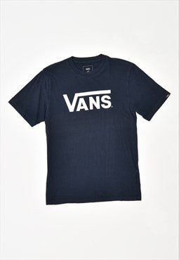 Vintage 00' Y2K Vans T-Shirt Top Navy Blue