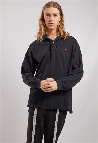 VINTAGE RALPH LAUREN LONG SLEEVE POLO TOP