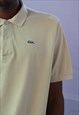 VINTAGE LACOSTE POLO SHIRT YELLOW XL