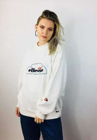 ELLESSE EMBROIDERED BIG LOGO EMBROIDERED SWEATSHIRT