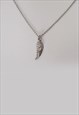 ANGLE WING CHAIN NECKLACE WOMEN STERLING SILVER NECKLACE