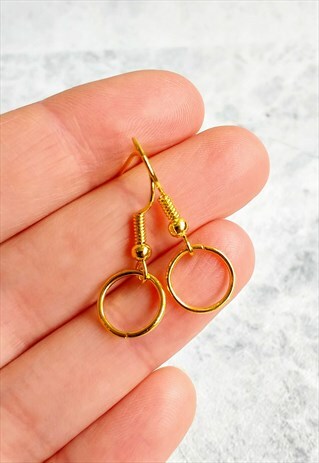 MINIMALIST HOOP DROP EARRINGS
