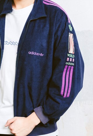 VINTAGE ADIDAS VELVET TRACK JACKET